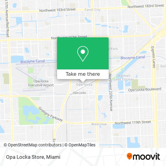 Opa Locka Store map