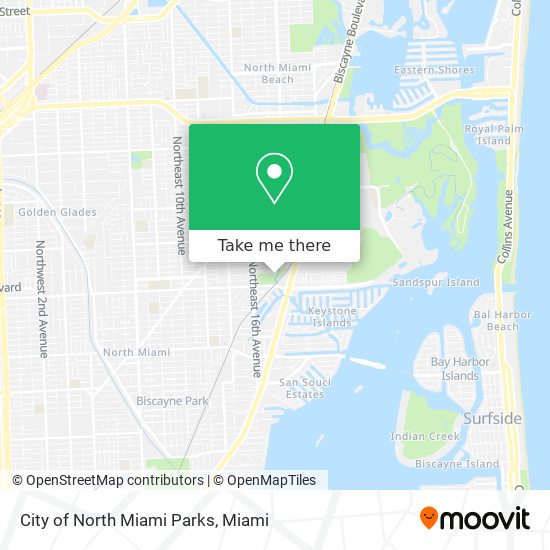 City of North Miami Parks map