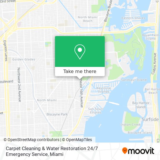 Carpet Cleaning & Water Restoration 24 / 7 Emergency Service map