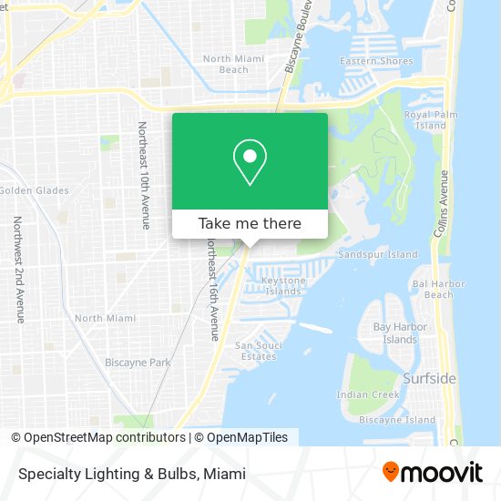 Mapa de Specialty Lighting & Bulbs