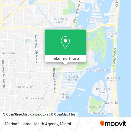 Marina's Home Health Agency map