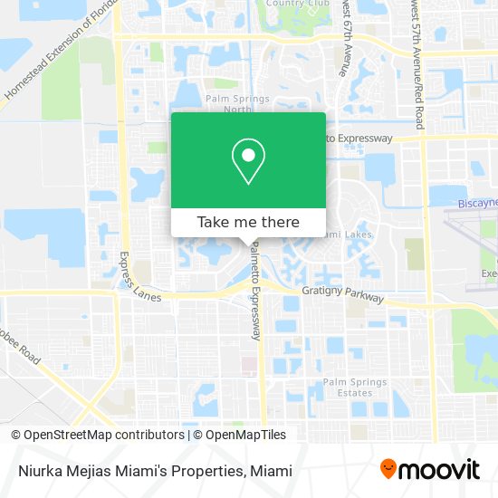 Mapa de Niurka Mejias Miami's Properties