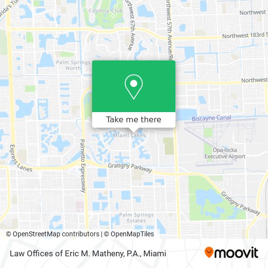 Law Offices of Eric M. Matheny, P.A. map