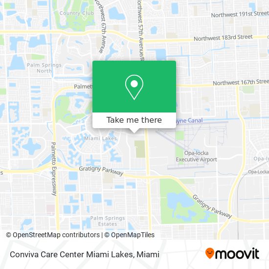 Mapa de Conviva Care Center Miami Lakes