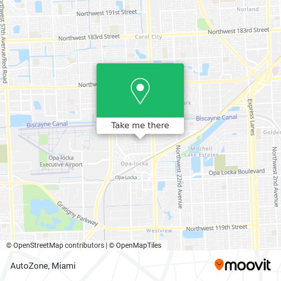 AutoZone map