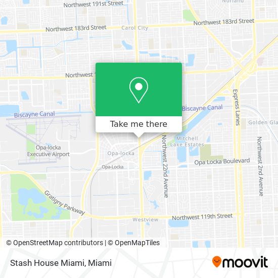 Mapa de Stash House Miami