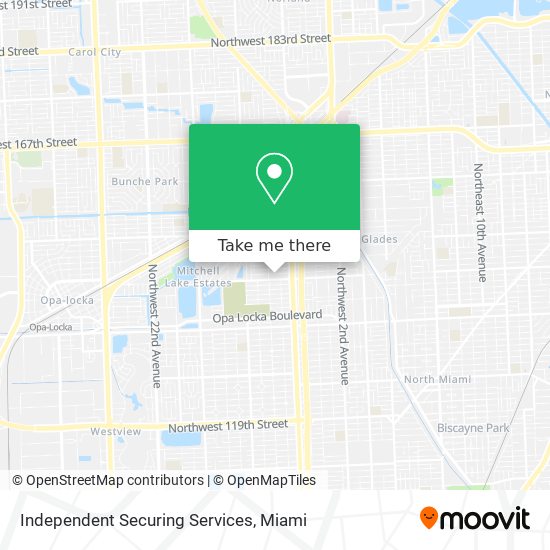 Independent Securing Services map