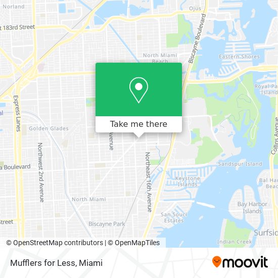 Mapa de Mufflers for Less