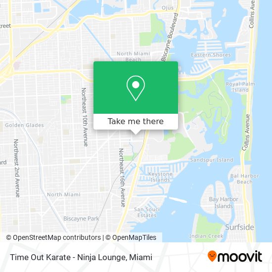 Mapa de Time Out Karate - Ninja Lounge