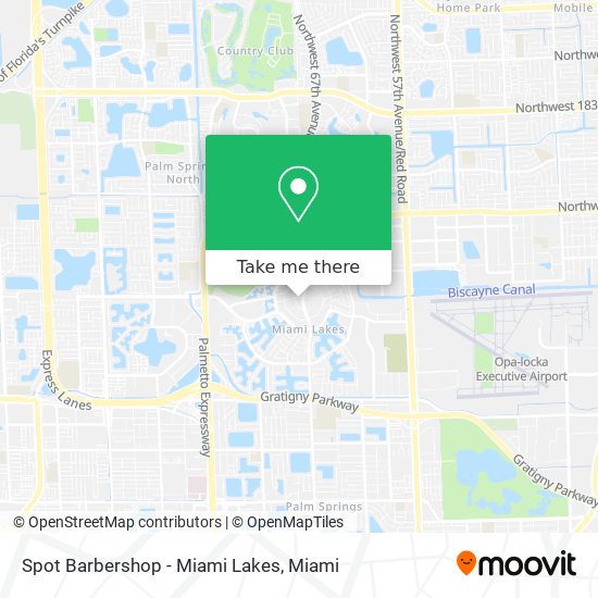 Mapa de Spot Barbershop - Miami Lakes