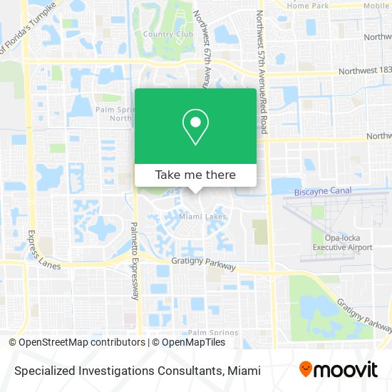 Mapa de Specialized Investigations Consultants
