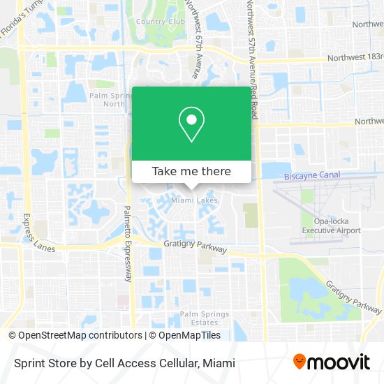 Mapa de Sprint Store by Cell Access Cellular