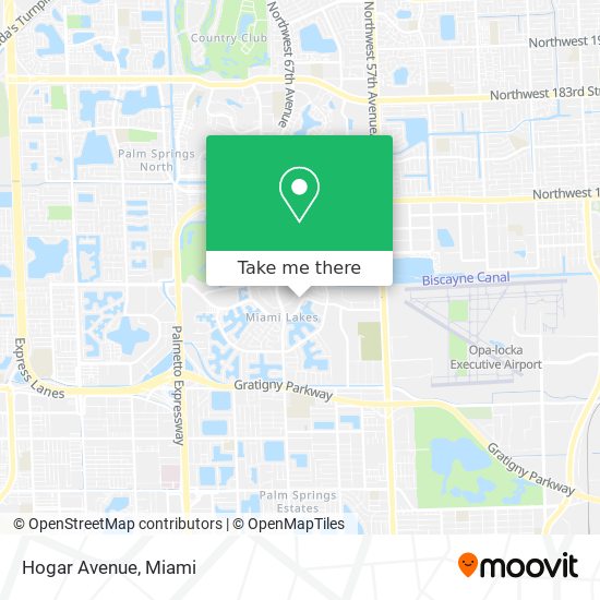 Hogar Avenue map