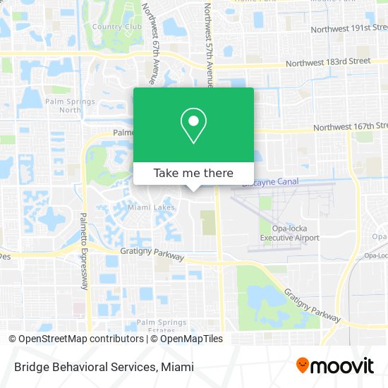 Mapa de Bridge Behavioral Services