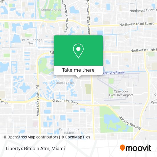 Mapa de Libertyx Bitcoin Atm