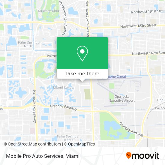 Mobile Pro Auto Services map
