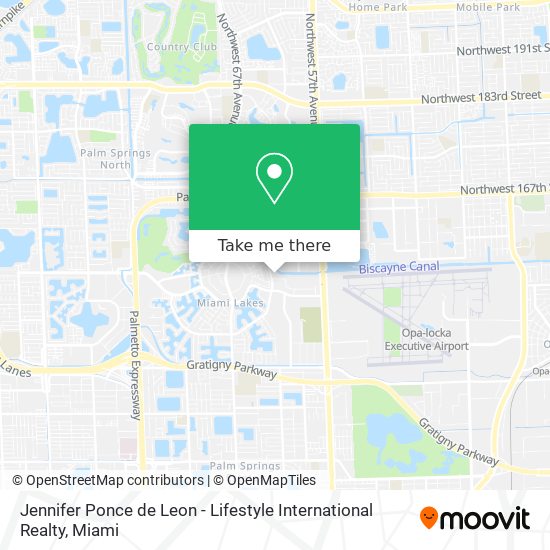 Jennifer Ponce de Leon - Lifestyle International Realty map