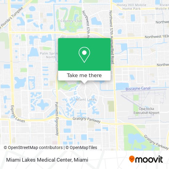 Miami Lakes Medical Center map