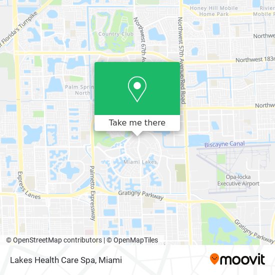 Lakes Health Care Spa map