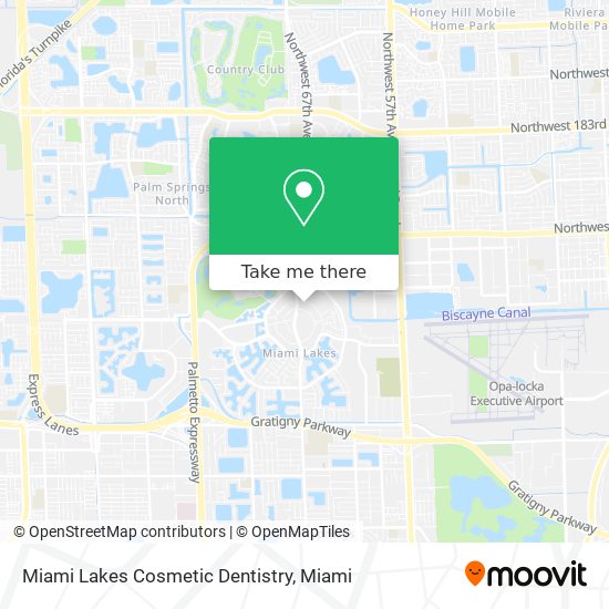 Miami Lakes Cosmetic Dentistry map