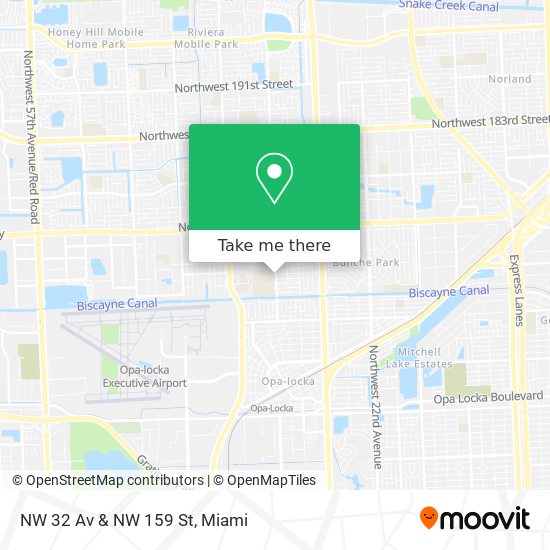 Mapa de NW 32 Av & NW 159 St