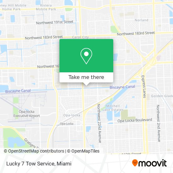 Mapa de Lucky 7 Tow Service