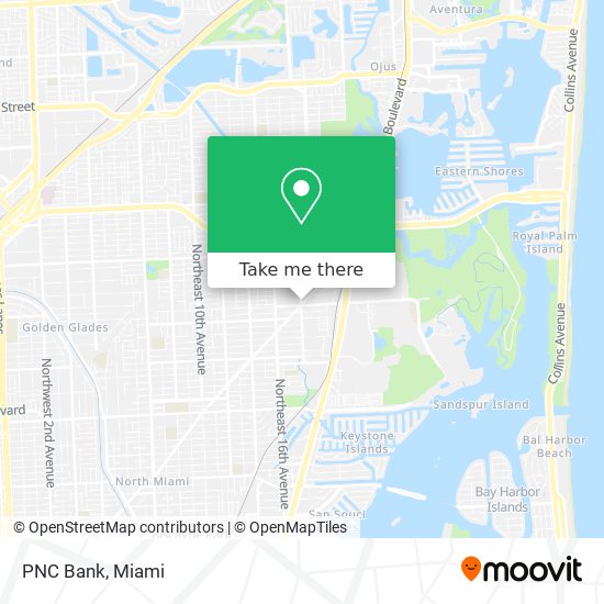 PNC Bank map