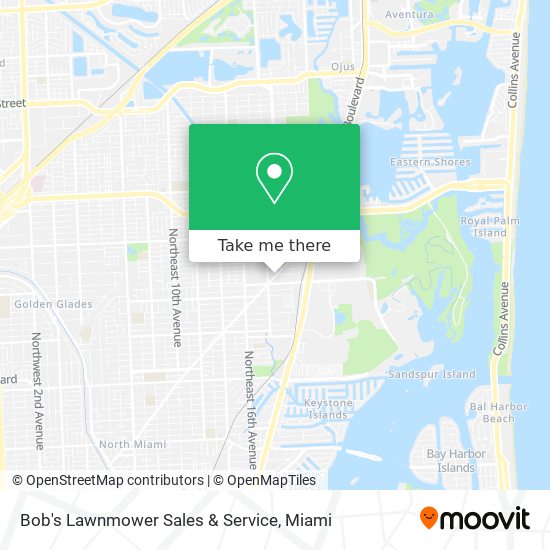 Mapa de Bob's Lawnmower Sales & Service