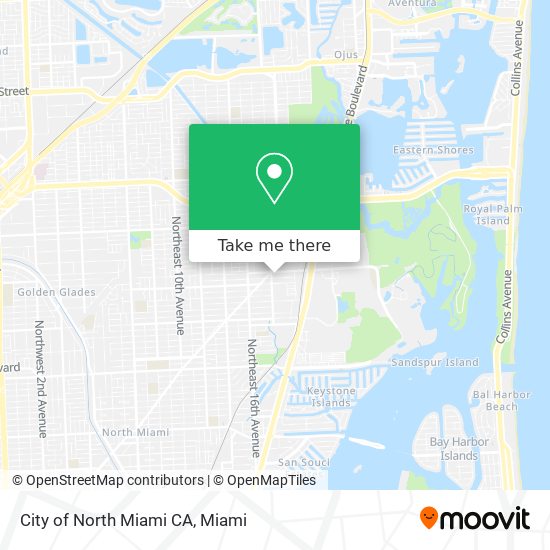 Mapa de City of North Miami CA