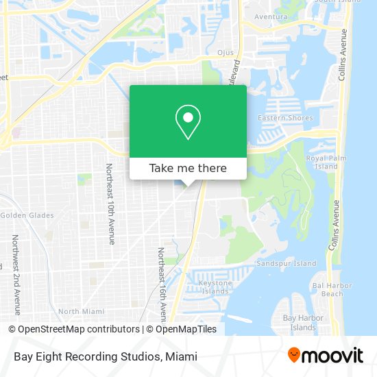 Bay Eight Recording Studios map