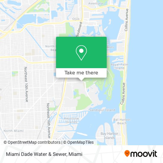 Mapa de Miami Dade Water & Sewer