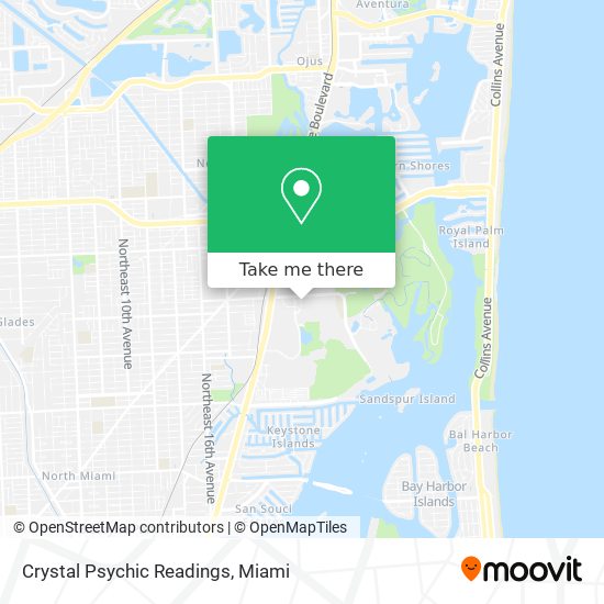 Mapa de Crystal Psychic Readings