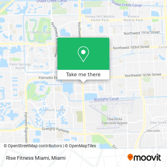 Mapa de Rise Fitness Miami