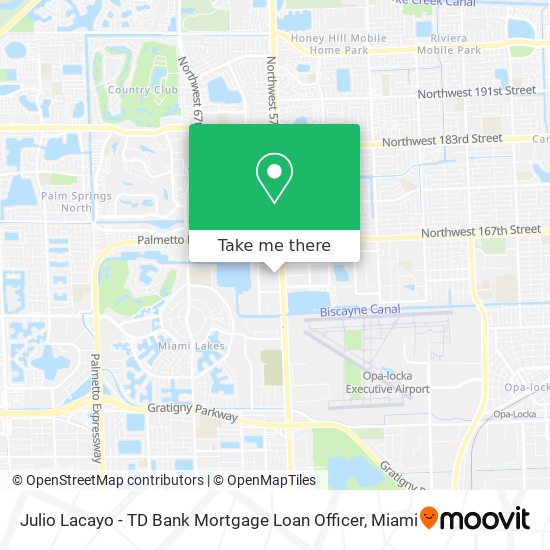 Julio Lacayo - TD Bank Mortgage Loan Officer map