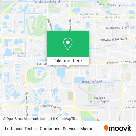 Lufthansa Technik Component Services map