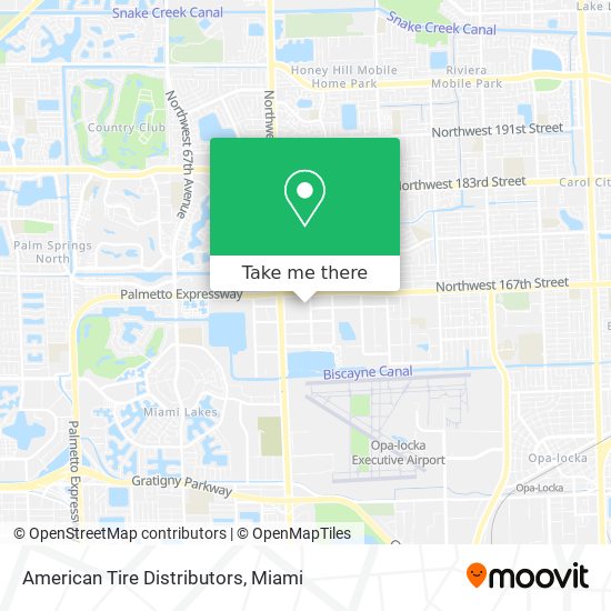 American Tire Distributors map