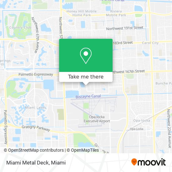 Miami Metal Deck map