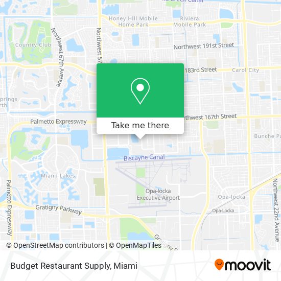 Budget Restaurant Supply map