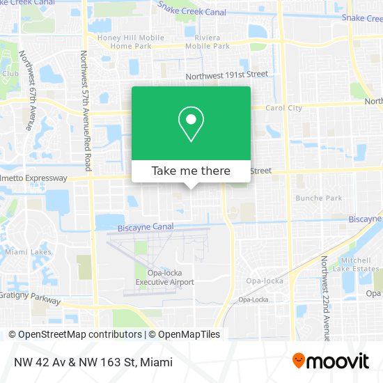 Mapa de NW 42 Av & NW 163 St