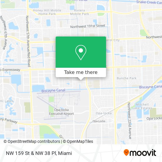 Mapa de NW 159 St & NW 38 Pl