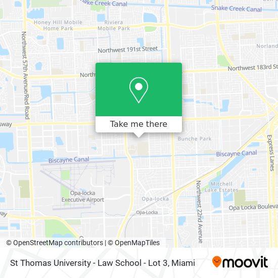 St Thomas University - Law School - Lot 3 map
