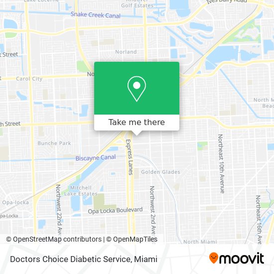 Doctors Choice Diabetic Service map