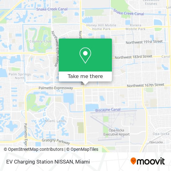 Mapa de EV Charging Station NISSAN