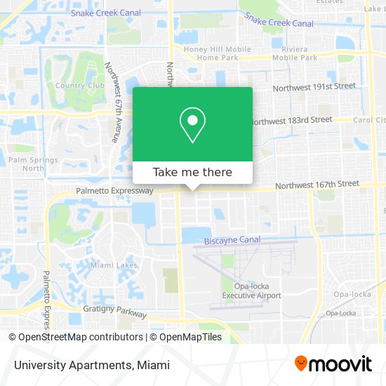 Mapa de University Apartments