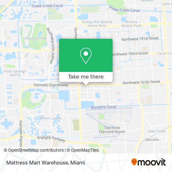 Mapa de Mattress Mart Warehouse