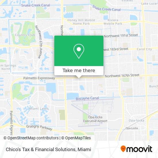 Chico's Tax & Financial Solutions map