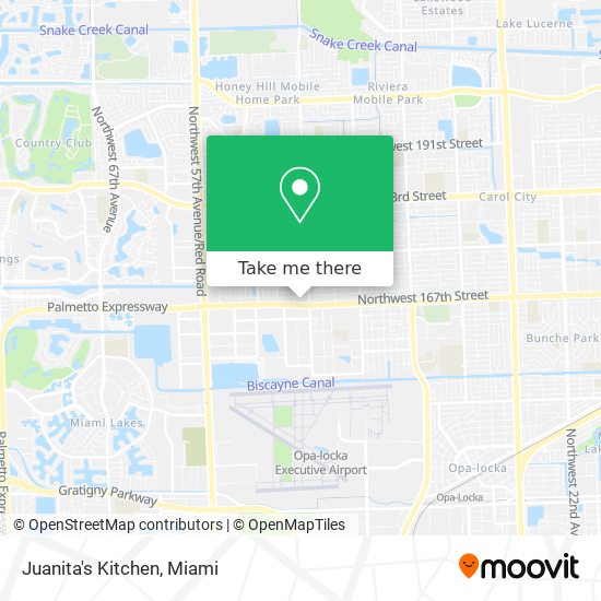 Juanita's Kitchen map