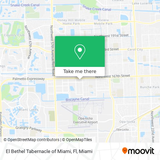 El Bethel Tabernacle of Miami, Fl map