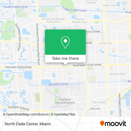 North Dade Center map