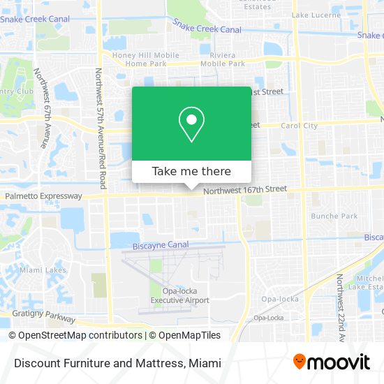 Mapa de Discount Furniture and Mattress